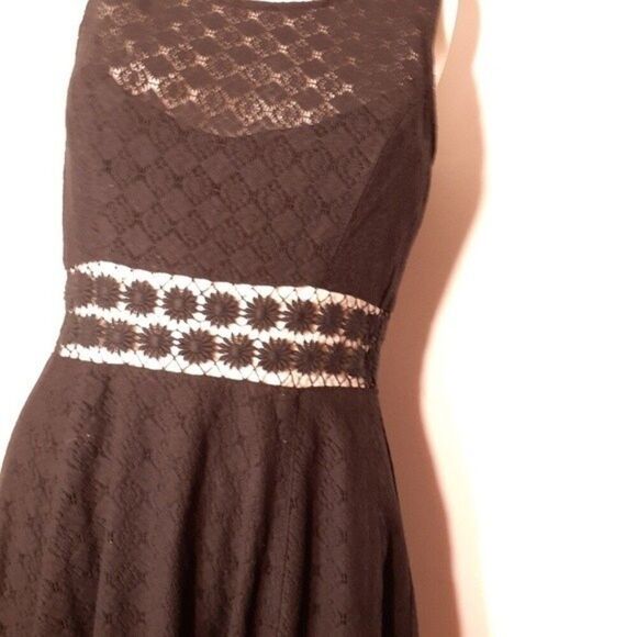 Free People dress black lace cocktail dress 2 s xs sexy mini dress daisy defect - Picture 3 of 14